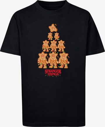 T-Shirt 'Stranger Things - Gingerbread' ABSOLUTE CULT en noir : devant