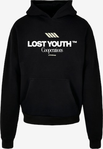 Felpa di Lost Youth in nero: frontale