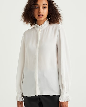 WE Fashion - Blusa em branco: frente
