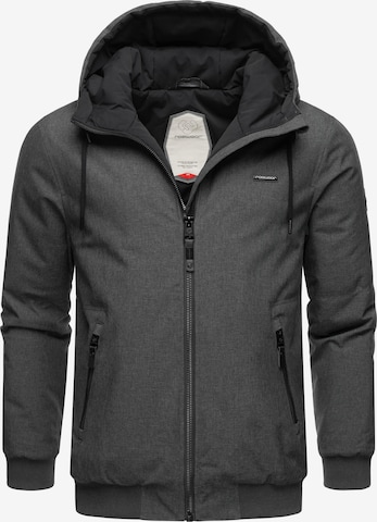 Ragwear Winter Jacket 'Stewie' in Grey: front