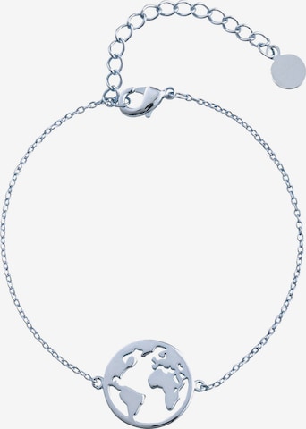 Heideman Bracelet 'Weltkarte' in Silver: front