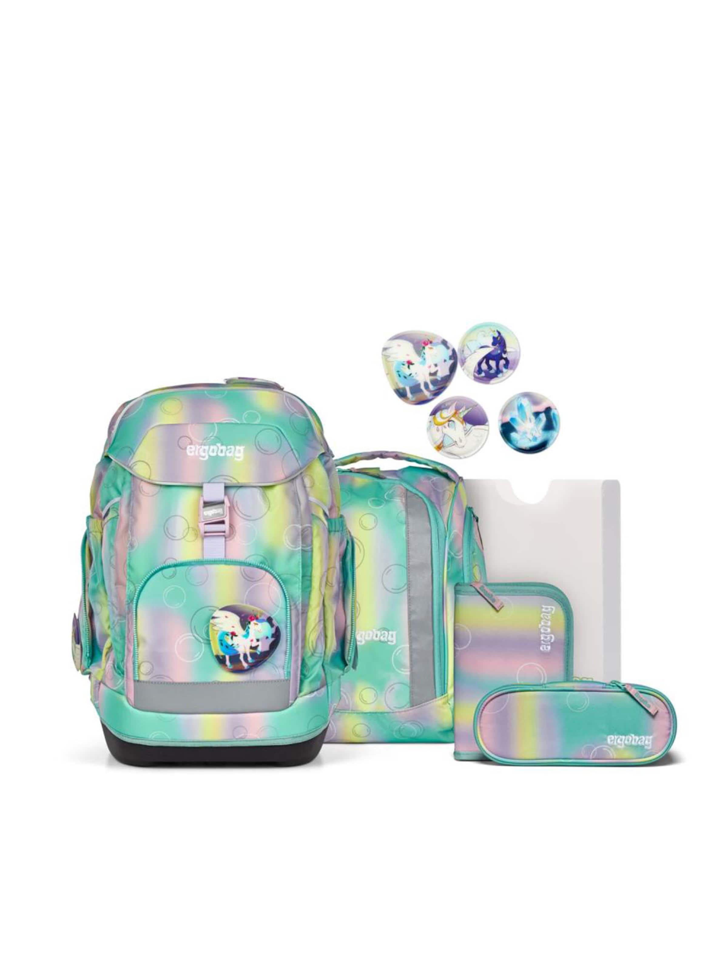 ergobag Backpack 'Maxi Schulrucksack Set 6tlg.' in Blue