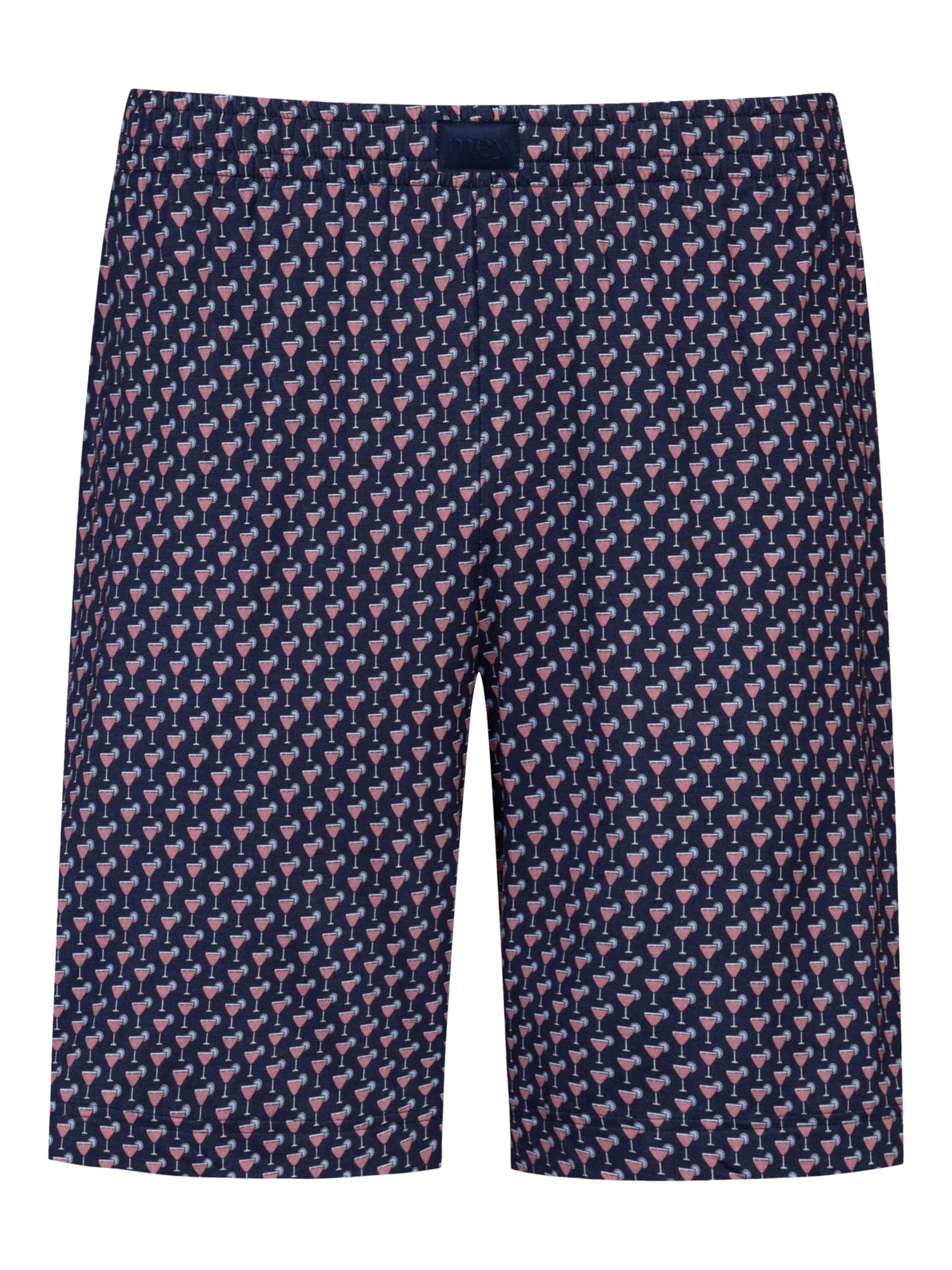 Pyjama court 'Midnight Drink' Mey en bleu : devant