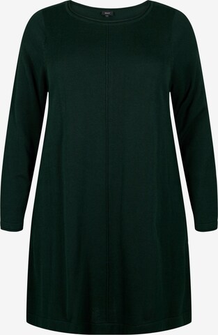 Robes en maille 'MSHAPE' Zizzi en vert : devant