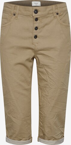 PULZ Jeans Pants 'ROSITA' in Brown: front