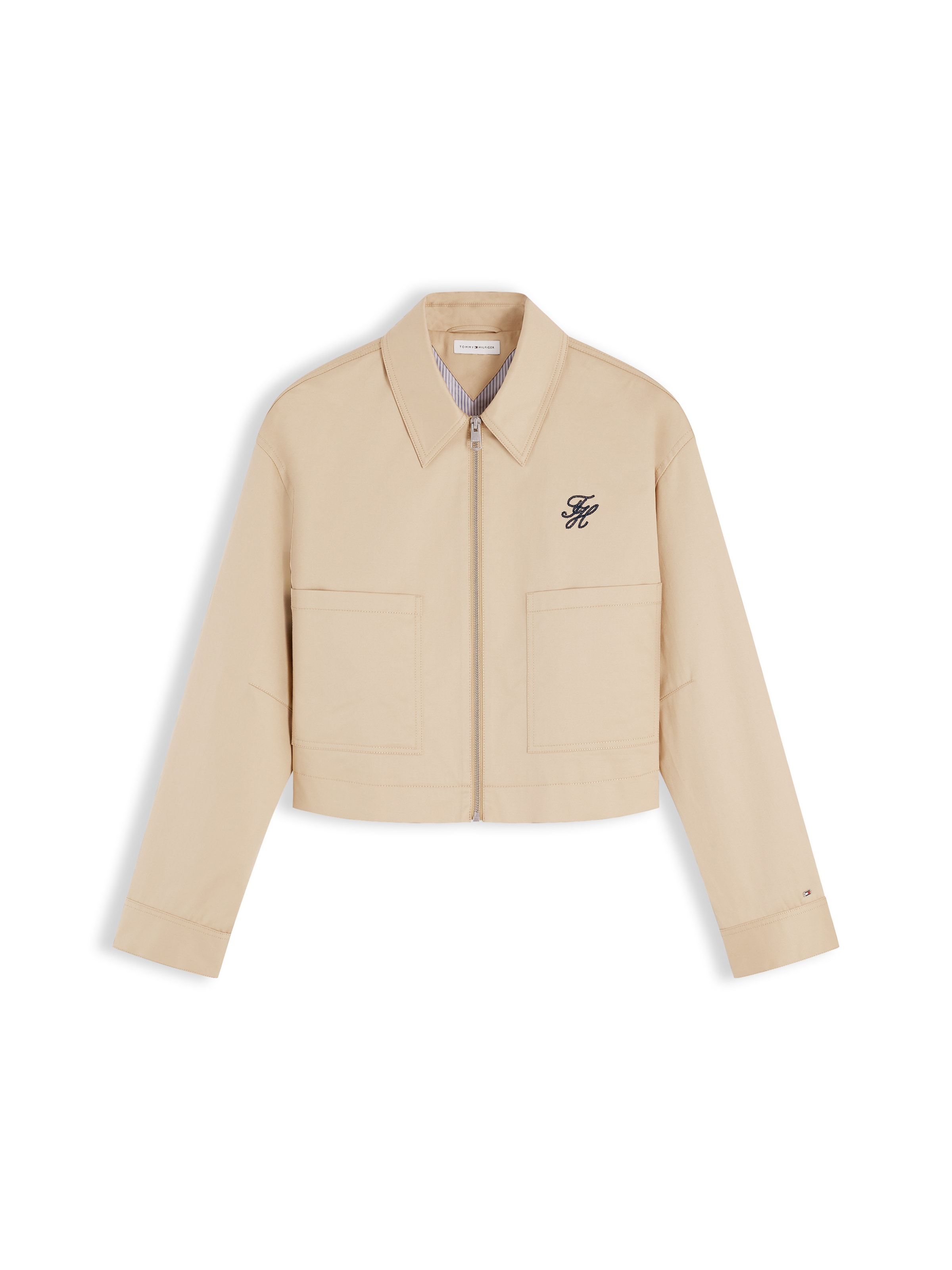 TOMMY HILFIGER Starpsezonu jaka, krāsa - bēšs, Preces skats