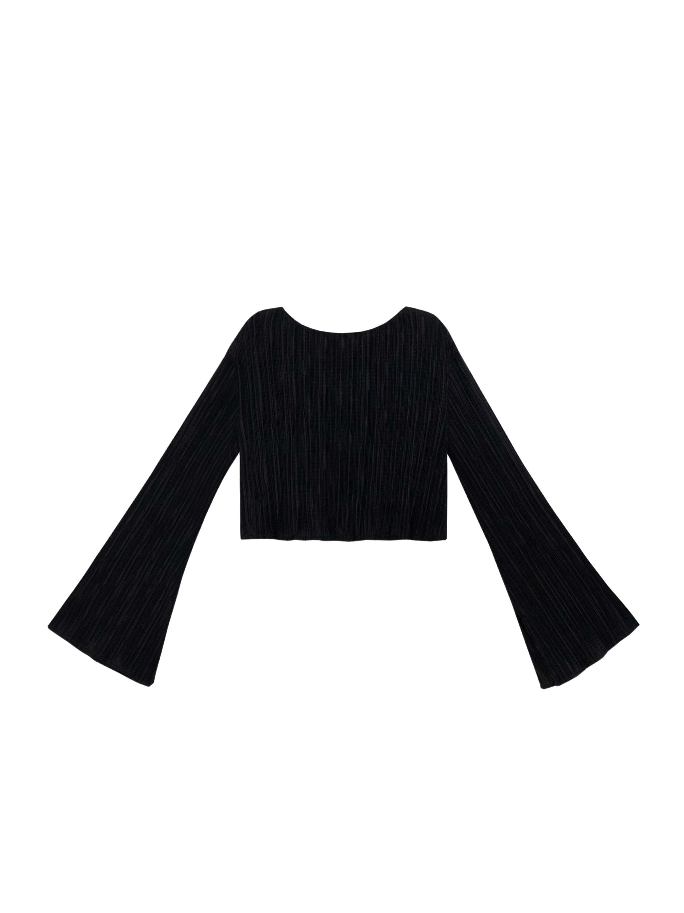 THE-ARE - Blusa en negro: frente