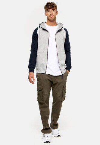 INDICODE JEANS Sweat jacket 'Pulko' in Grey