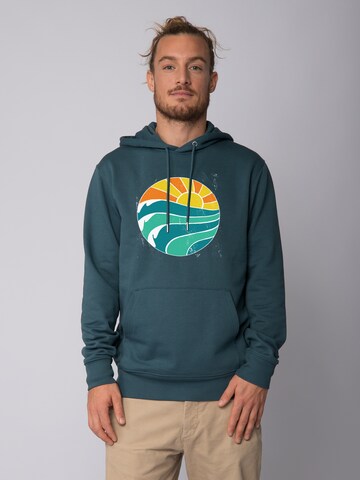 Sweat-shirt ' Summer Sun ' Watapparel en bleu : devant