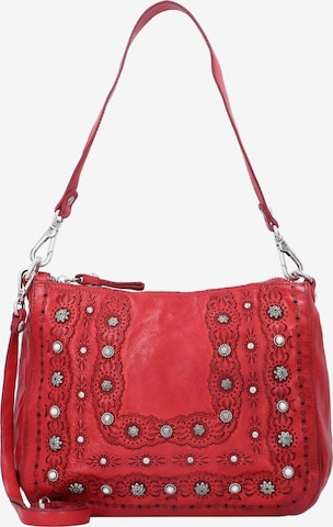 Campomaggi Schoudertas 'Pochette' in Rood: voorkant