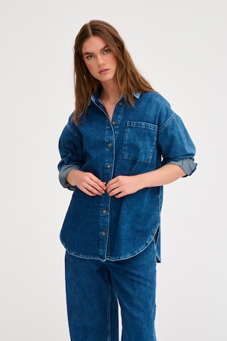 My Essential Wardrobe Bluse 'Malo' i blå: forside