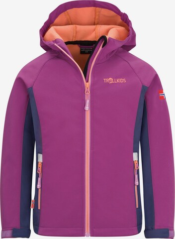 TROLLKIDS Outdoor jacket 'Kristiansand' in Purple: front