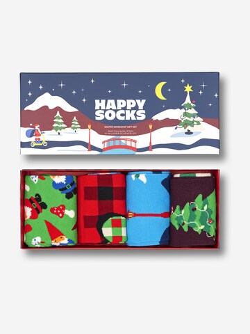 Happy Socks Socks 'Santa's Workshop' in Blue