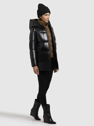 Manteau d’hiver 'Grana-YM' khujo en noir