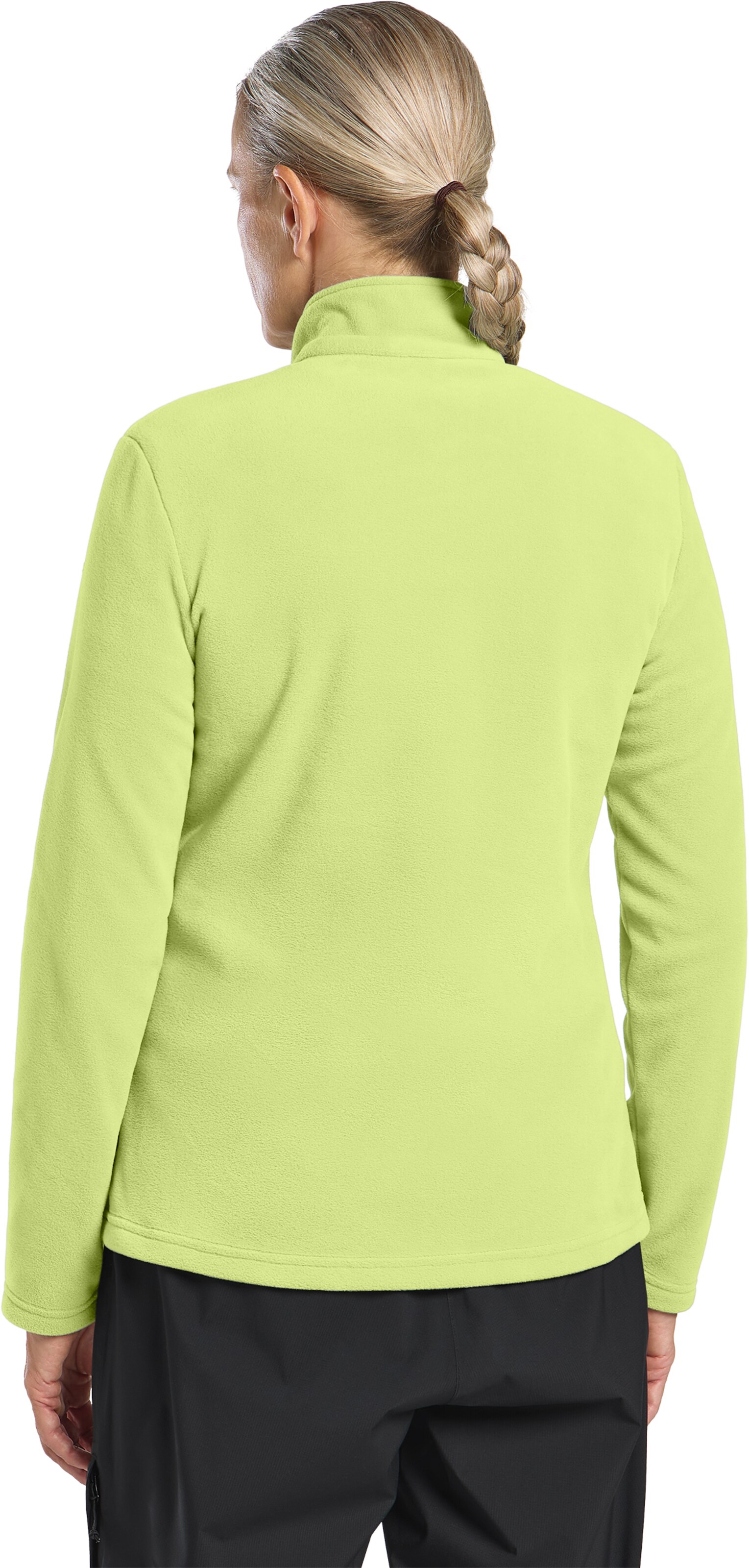 JACK WOLFSKIN Athletic Fleece Jacket 'Taunus' in Green