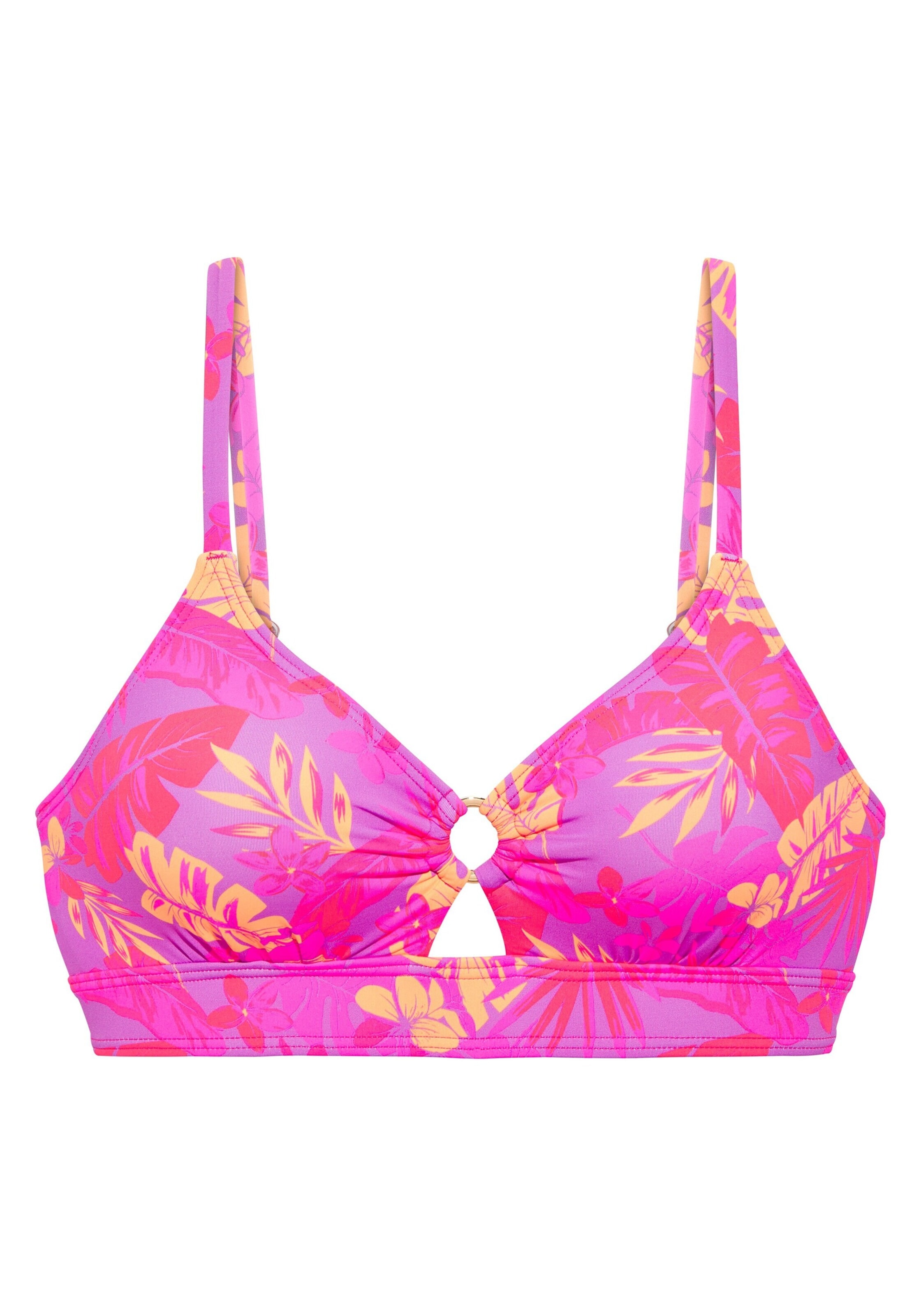 Bustier Hauts de bikini VENICE BEACH en rose : devant