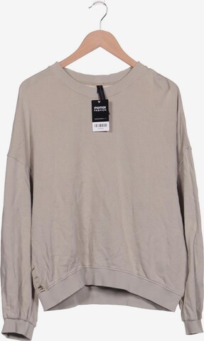 10Days Sweatshirt & Zip-Up Hoodie in XL in Beige: front