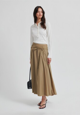 SECOND FEMALE Rok 'Amari' in Beige: voorkant