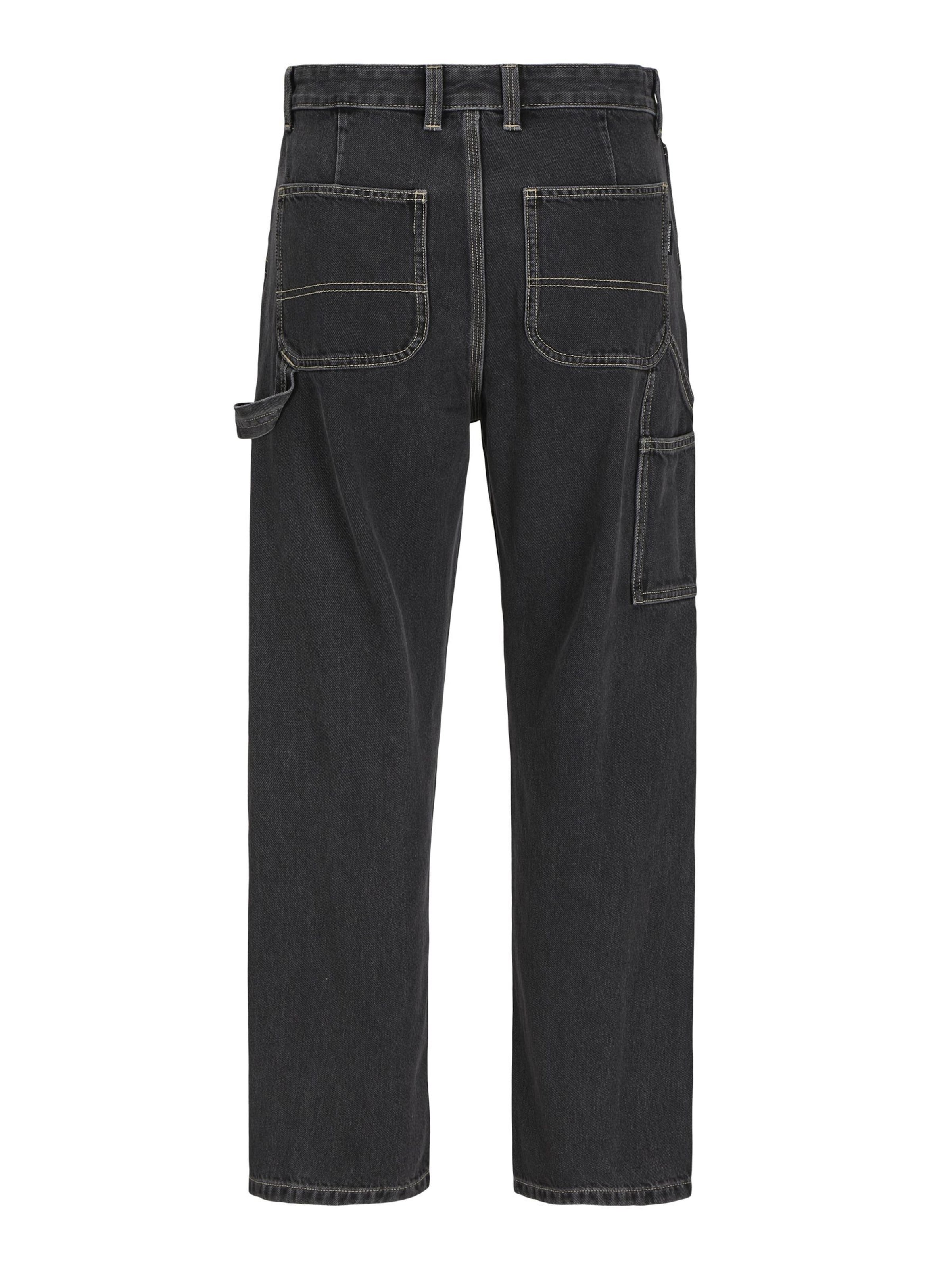 JACK & JONES Baggy Jeans 'JJIAlex JJCarpenter' in Schwarz