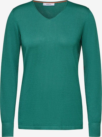 CECIL Pullover in Grün: Vorderseite