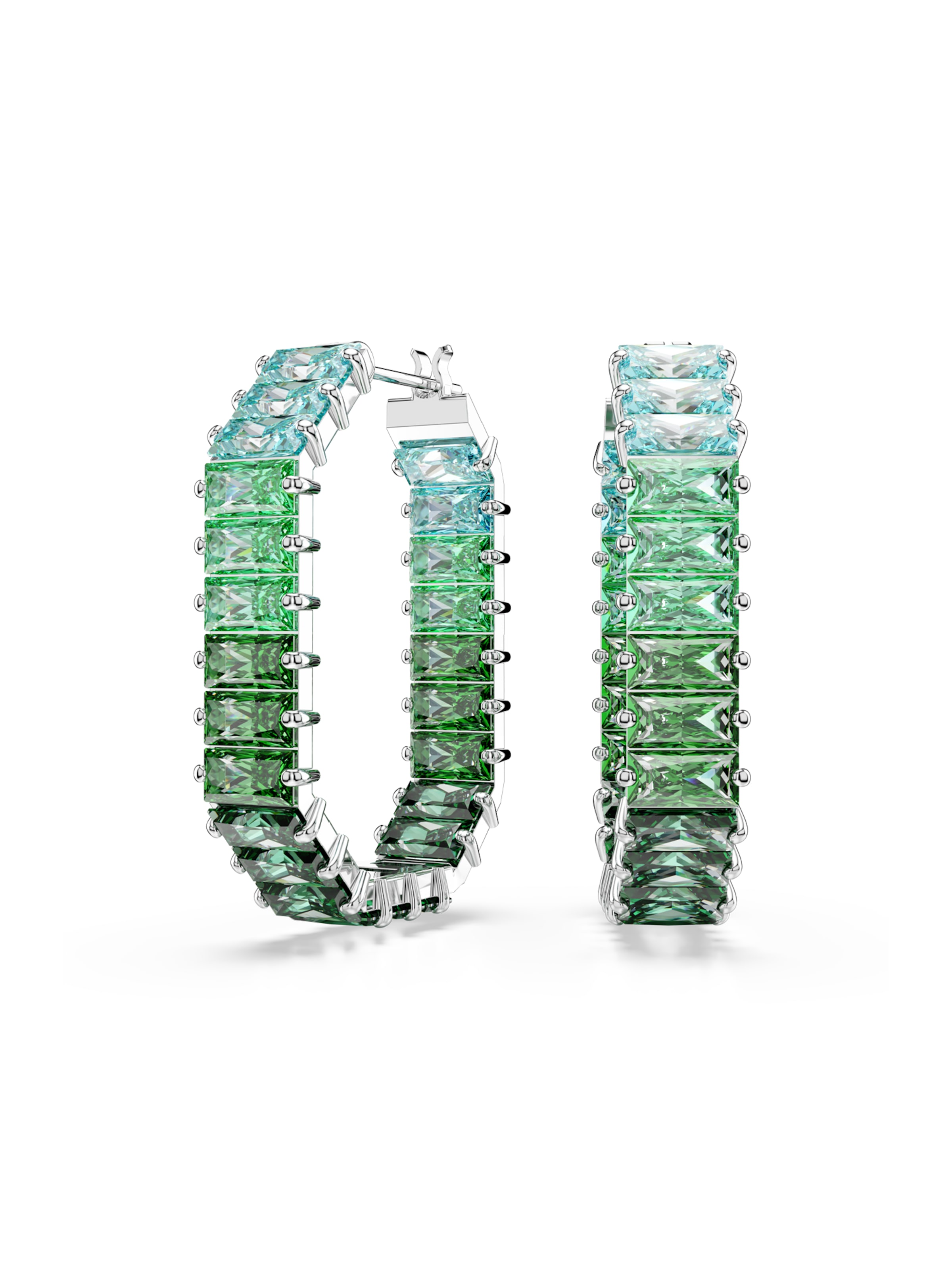 Swarovski Øreringe 'Matrix' i sølv: forside