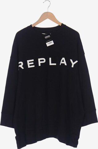 REPLAY Sweatshirt & Zip-Up Hoodie in S in Black: front