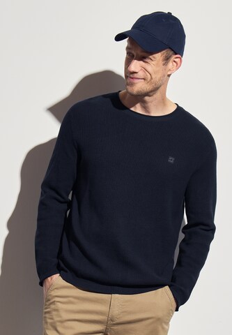 Street One MEN Sweater in Blue: front
