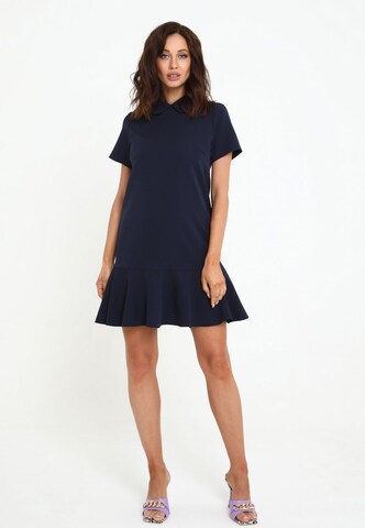 Awesome Apparel Blousejurk in Blauw