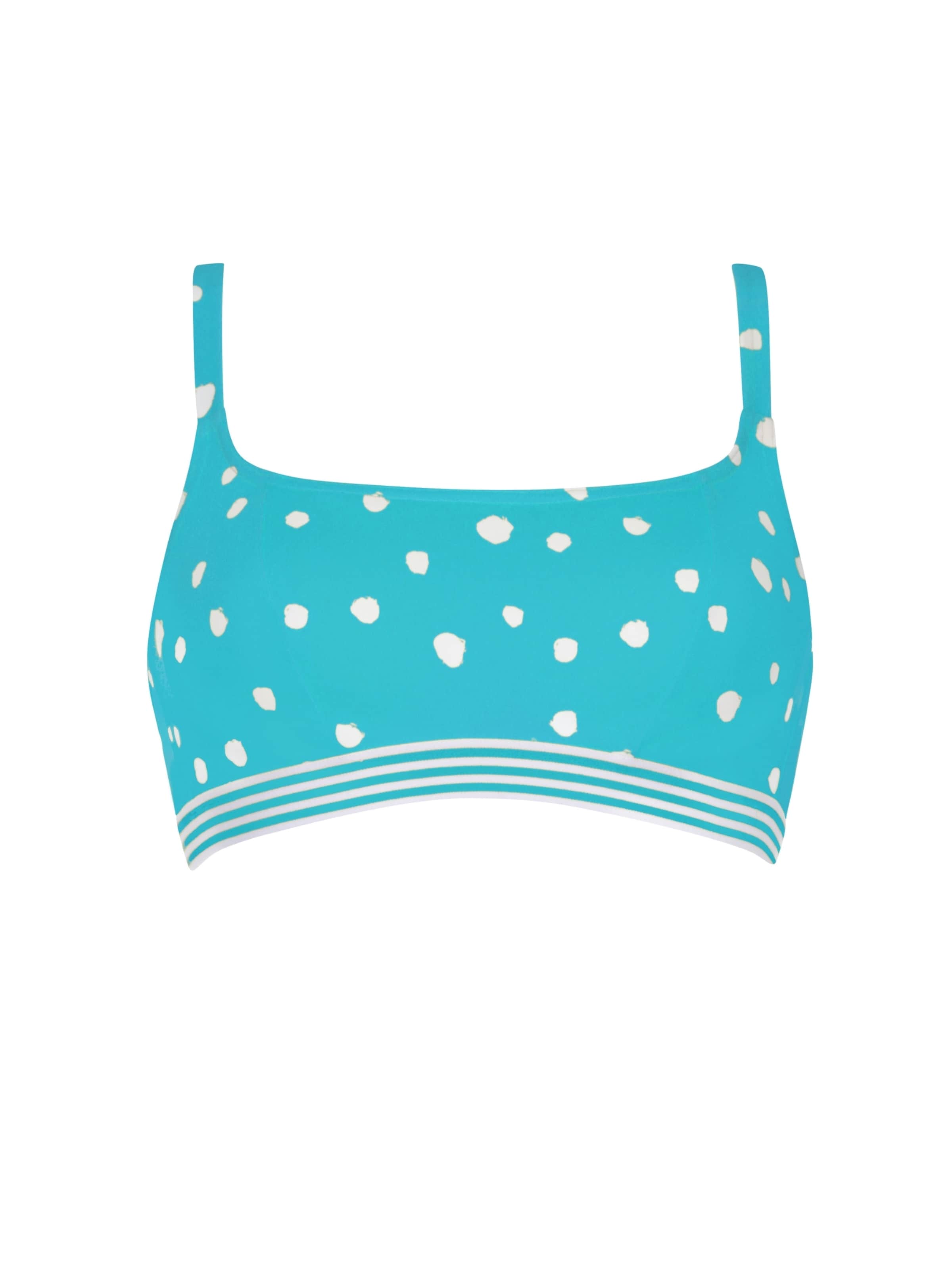 VIVID Bikini gornji dio u tirkiz / prljavo bijela, Pregled proizvoda