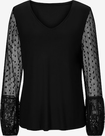 Camicia da donna di heine in nero: frontale