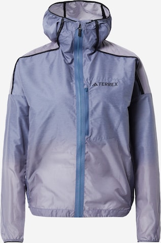 ADIDAS TERREX - Chaqueta de montaña 'Agravic Windweave' en gris: frente