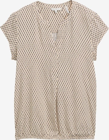 Chemisier TOM TAILOR en beige : devant