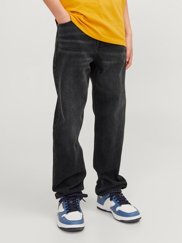 Jack & Jones Junior Loosefit Jeans 'JJICHRIS JJORIGINAL' i svart: framsida