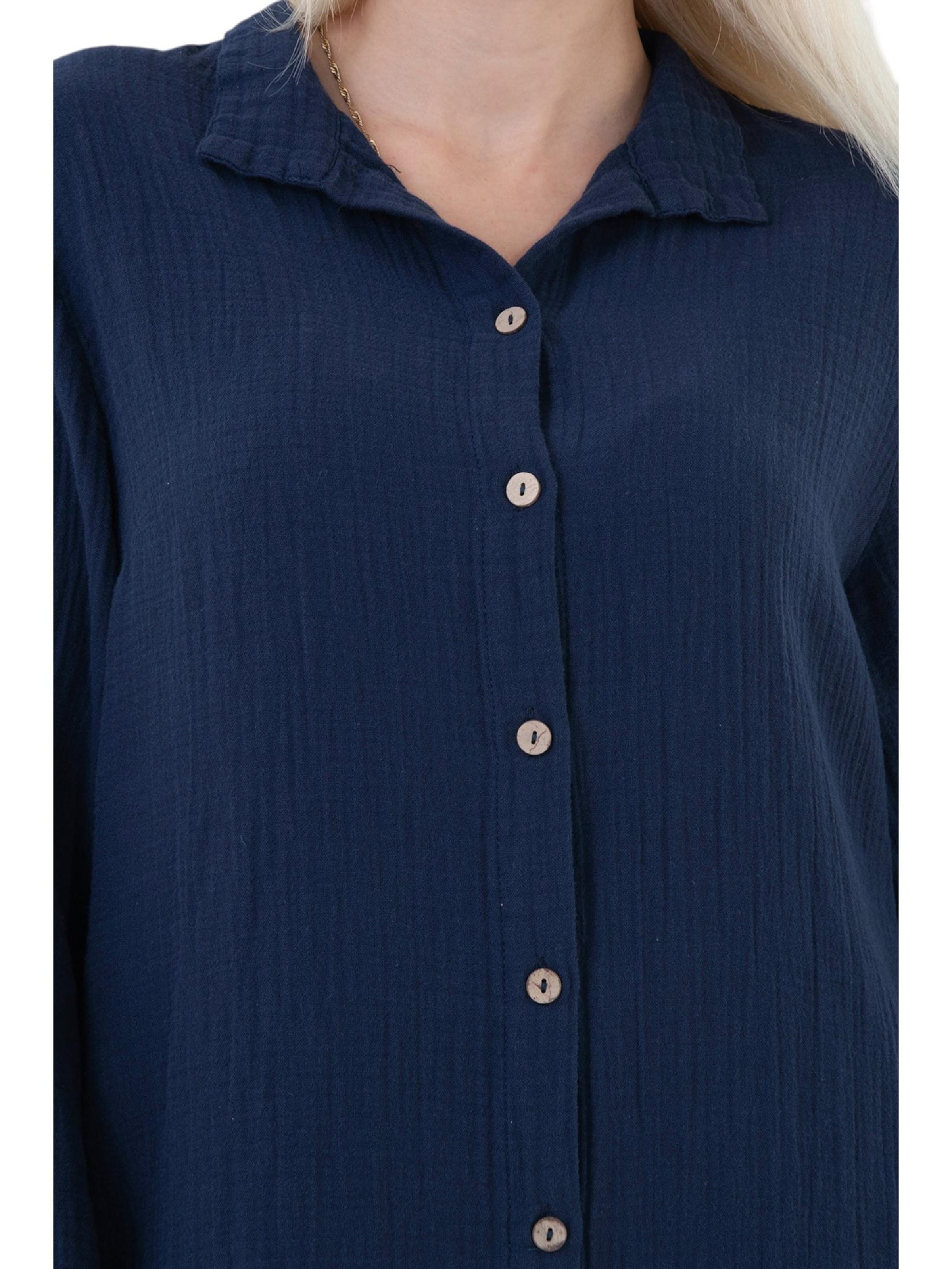 Robe-chemise 'NURYA' WENOR en bleu