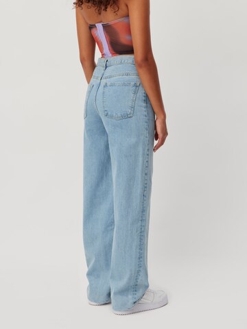 Wide Leg Jean 'Carla' LeGer by Lena Gercke en bleu