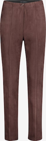 Coupe slim Pantalon Betty Barclay en marron : devant