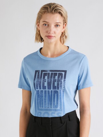 BOSS T-Shirt 'Elogo' in Blau: predná strana