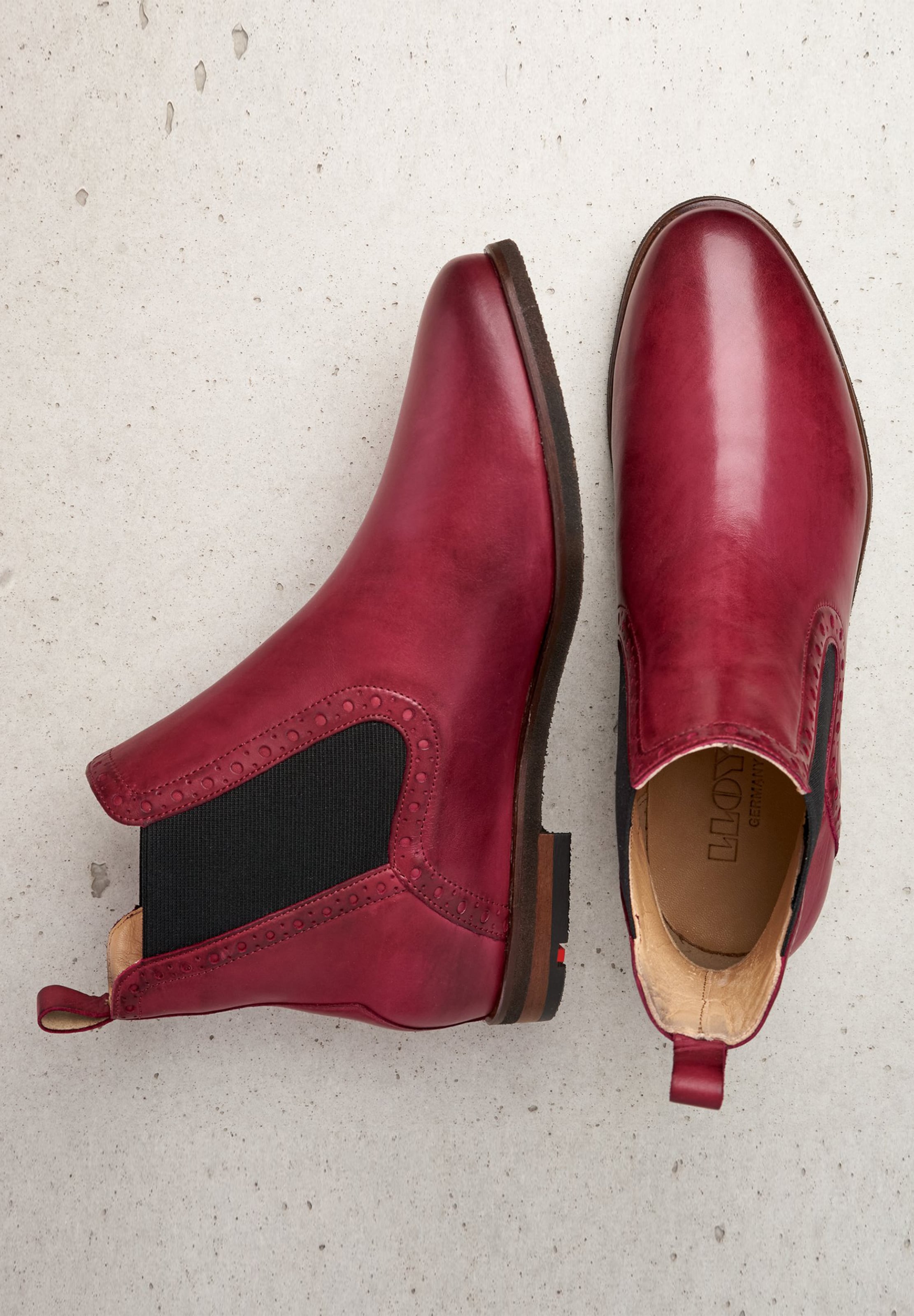 Frauen Stiefeletten LLOYD Chelsea Boots in Rot - KJ15990