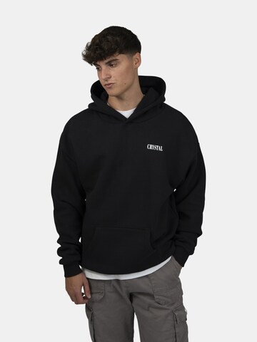 Crystal Paris Sweatshirt 'Face' in Black
