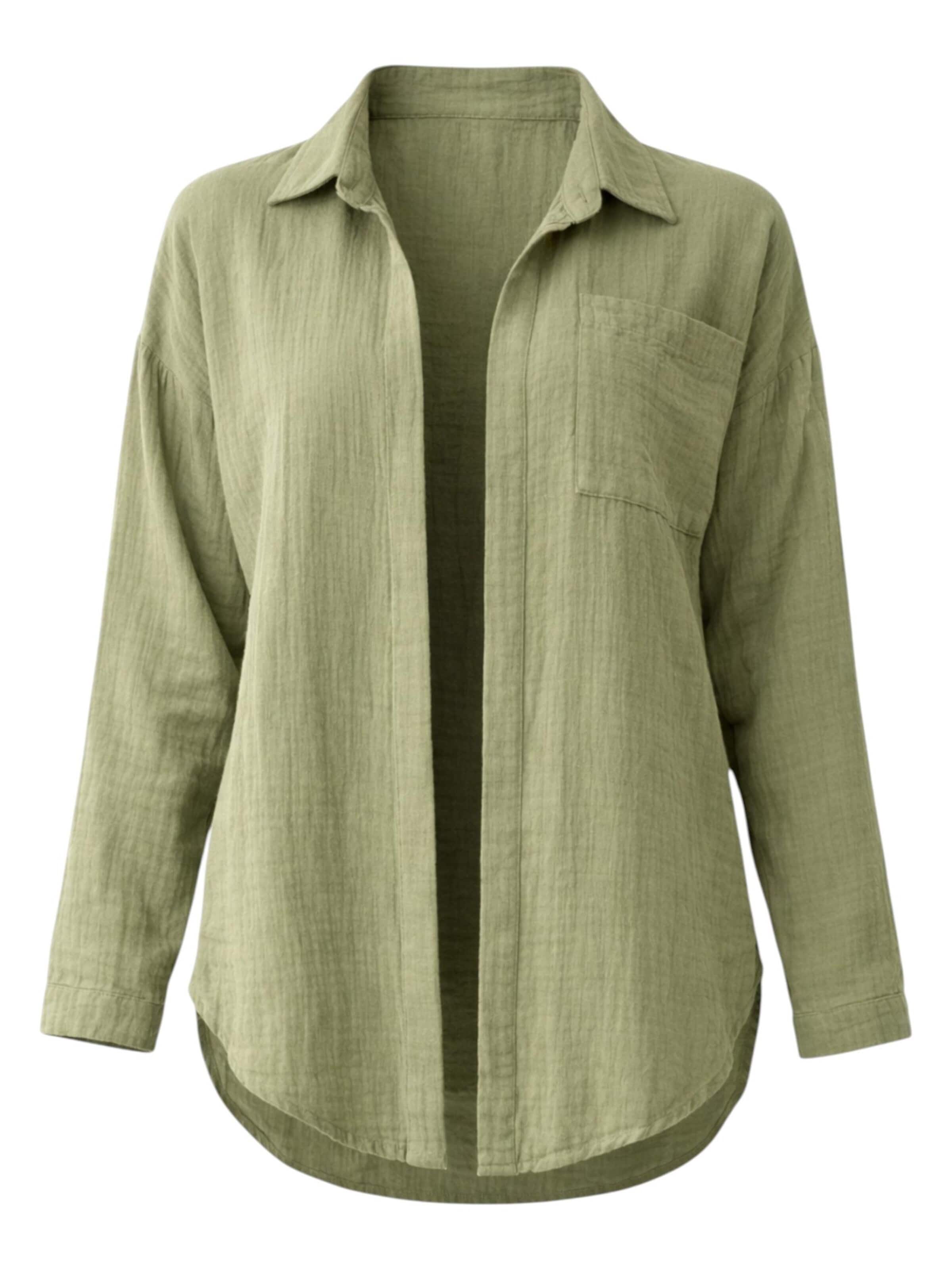 WENOR - Blusa 'NALYA' en verde: frente