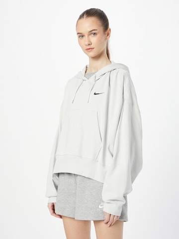 Bluză de molton 'Swoosh' de la Nike Sportswear pe gri: față