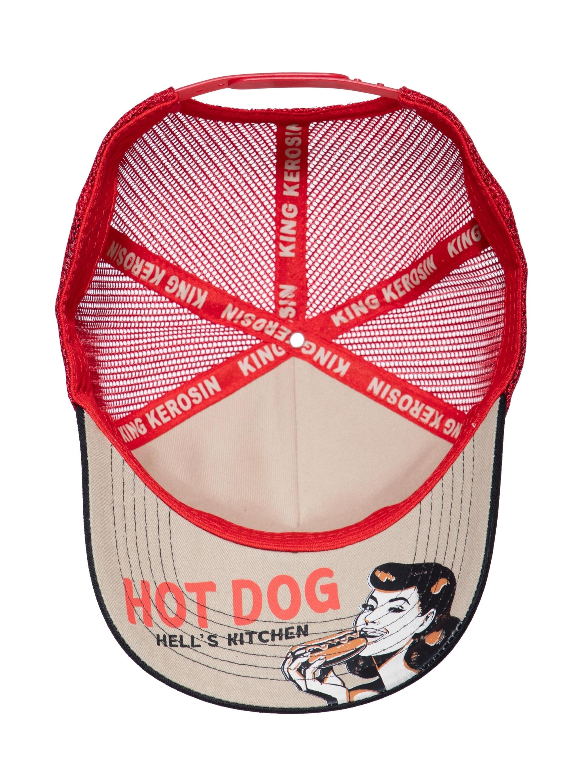 King Kerosin Cap 'Hot Dog' in Beige