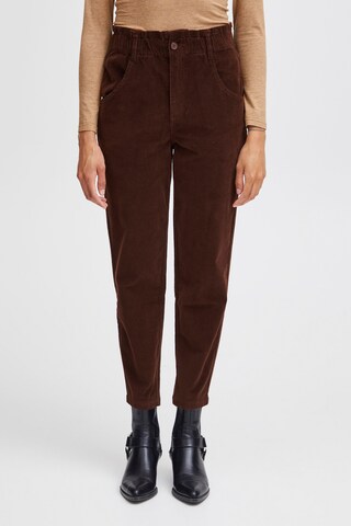 b.young Slimfit Broek 'Ela' in Bruin: voorkant