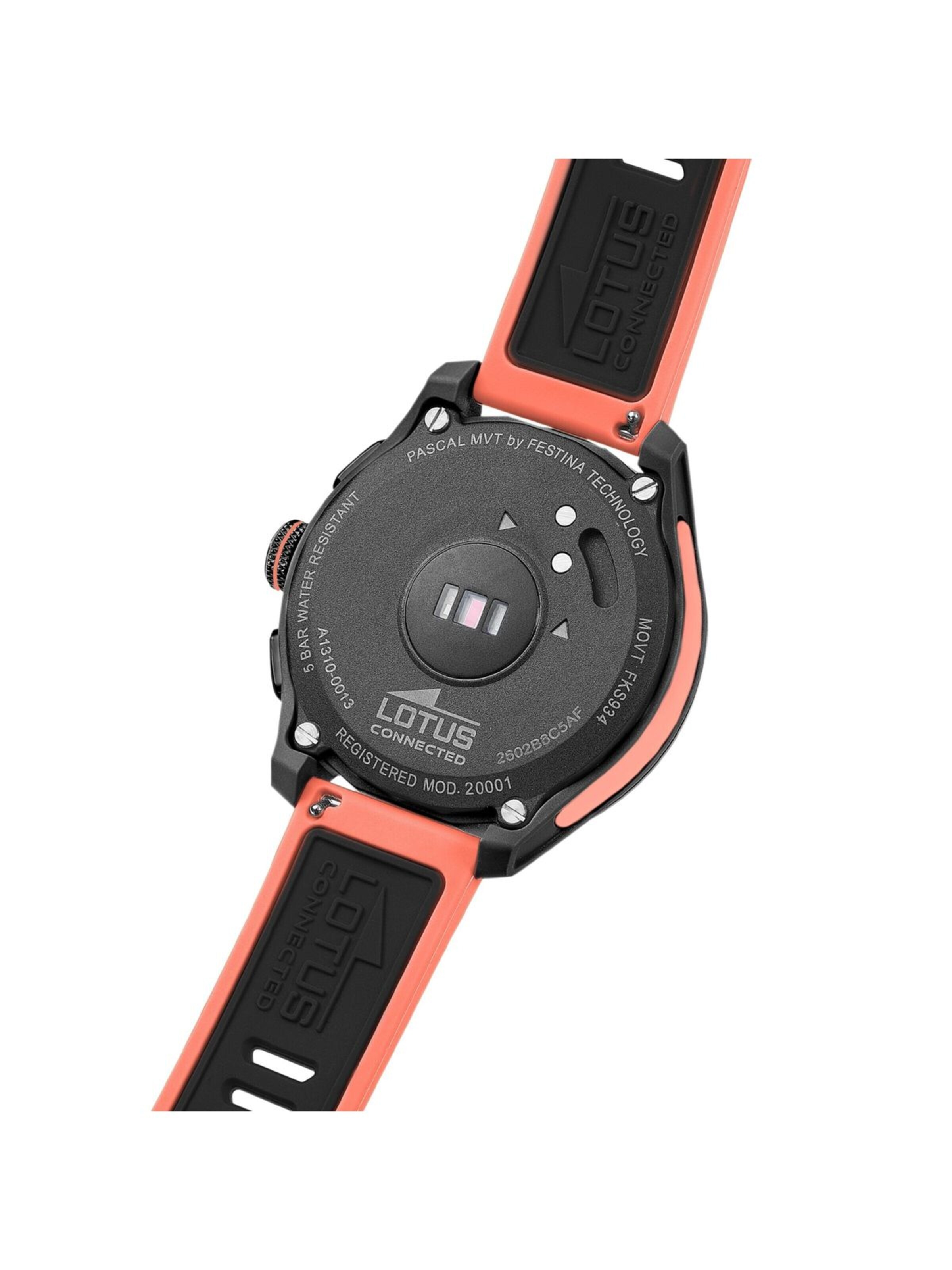 Montre digitale Lotus en orange