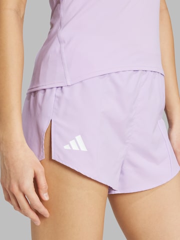 ADIDAS PERFORMANCE regular Sportsbukser 'ADIZERO' i lilla
