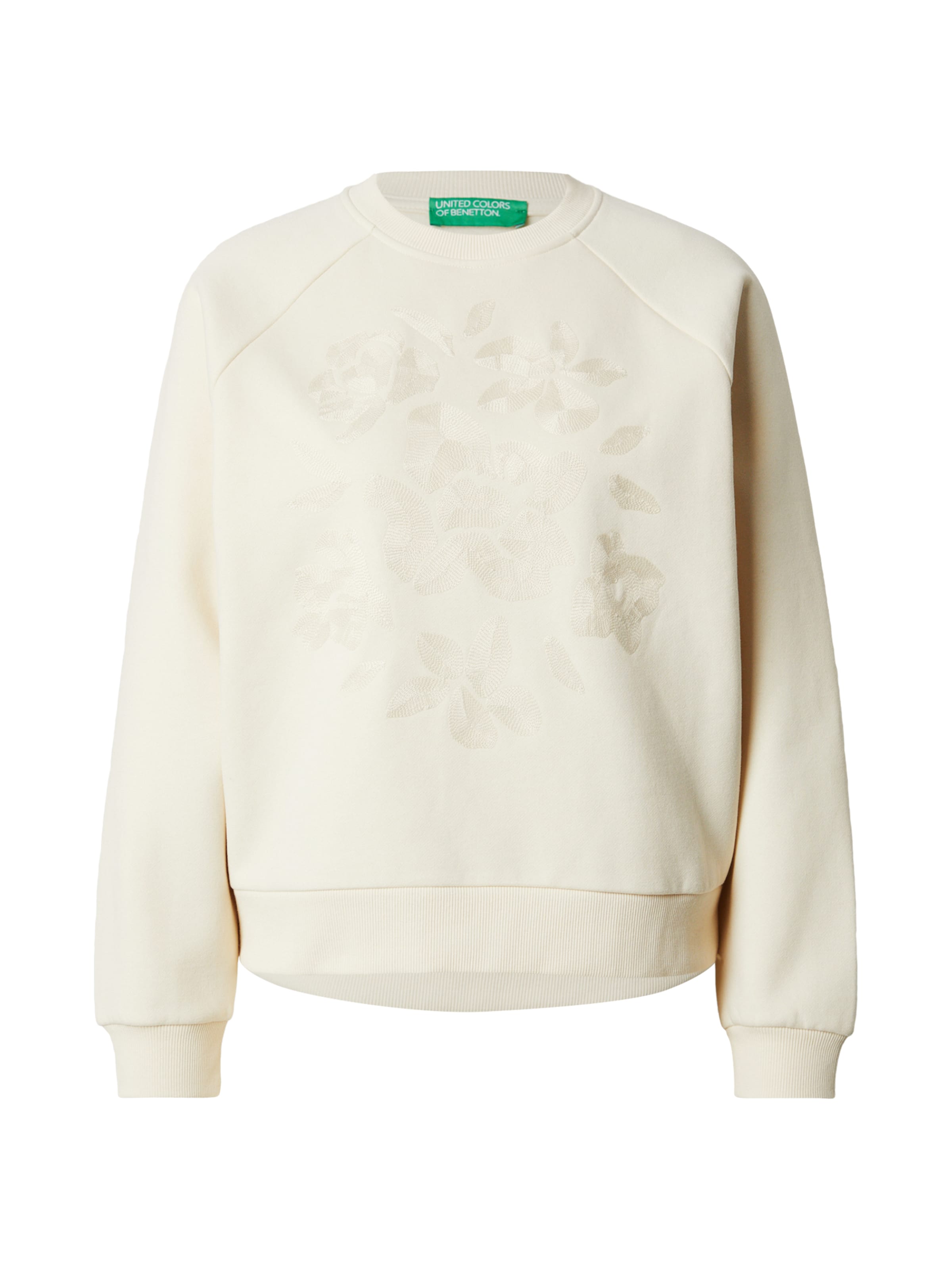 Sweat-shirt UNITED COLORS OF BENETTON en beige : devant