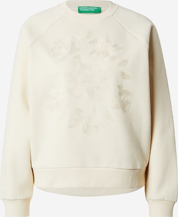 UNITED COLORS OF BENETTON Sweatshirt in Beige: front