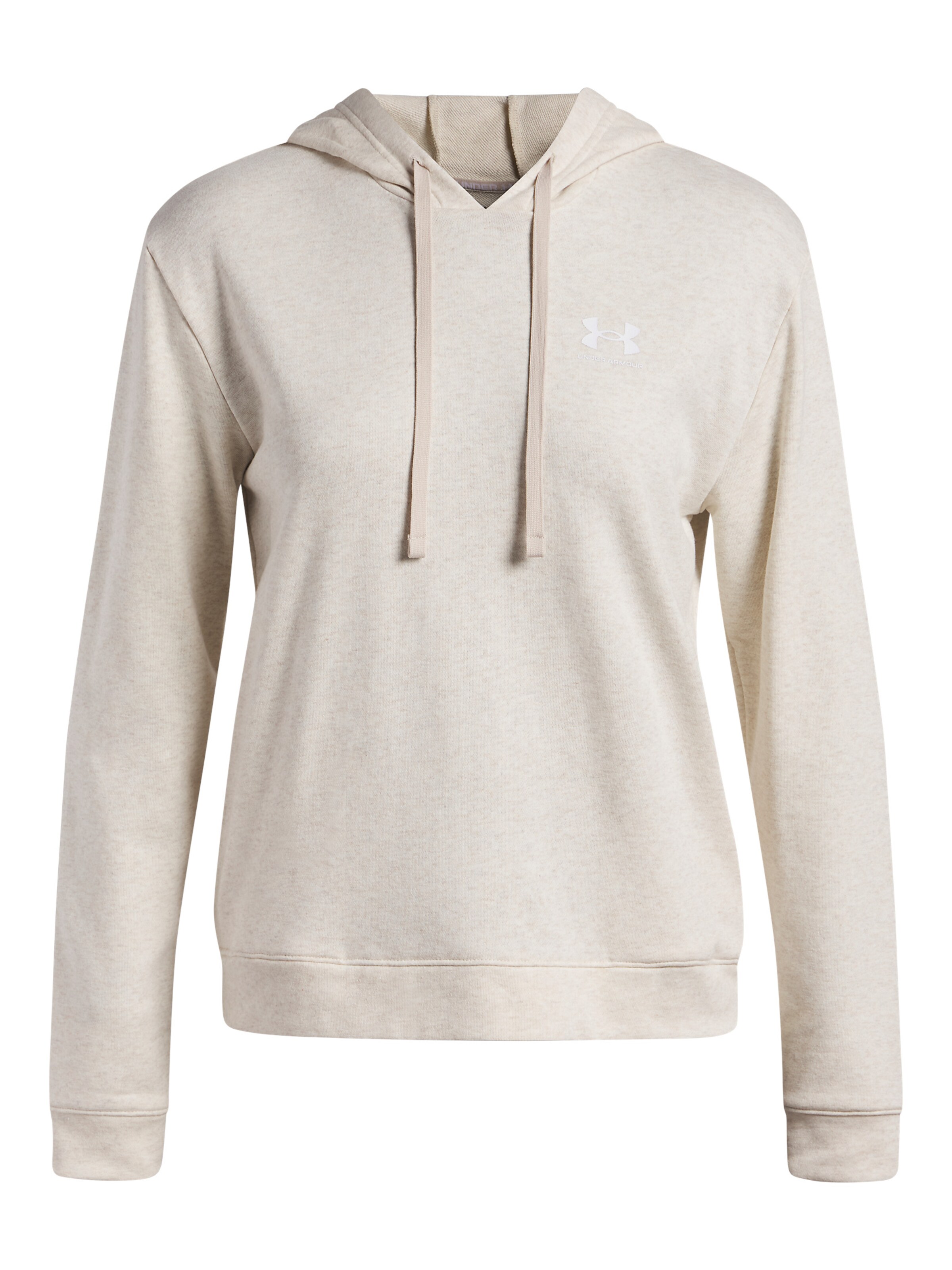 UNDER ARMOUR Sportief sweatshirt 'Rival' in de kleur Lichtbeige / Wit, Productweergave