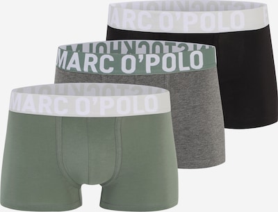 Marc O'Polo Boxershorts in hellgrau / graumeliert / pastellgrün / schwarz, Produktansicht