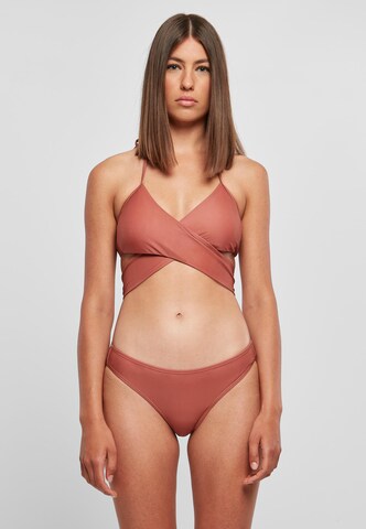 Urban Classics Triangel Bikini in Orange